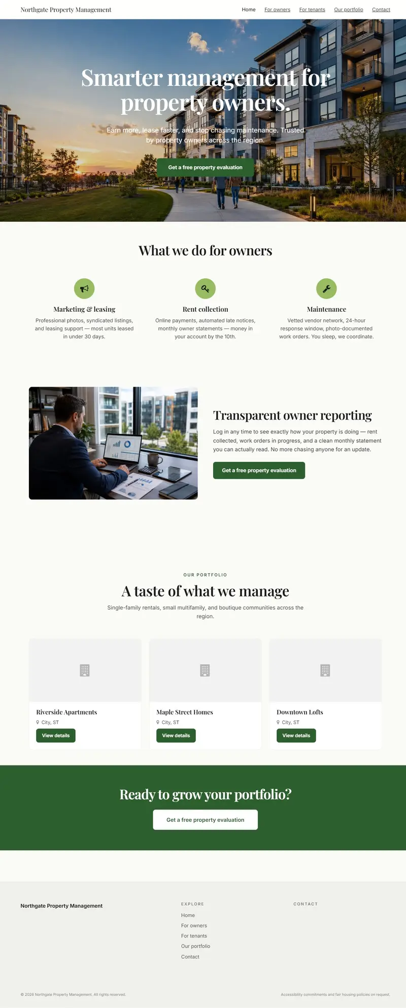 The Company site starter template — for owners